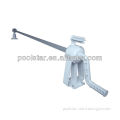 Plastic Above Ground Pool Cover Roller P1830 w/ ABS Frame and Aluminum Poles for Solar Cover, Plastic Pool Equipment